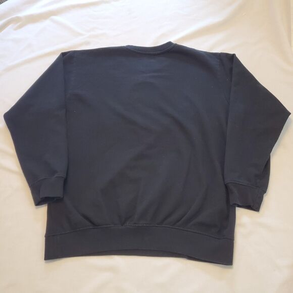 Ghost Face Mens Sz L Crewneck Sweatshirt Black Halloween Spooky Memorabilia Fall - Picture 2 of 6